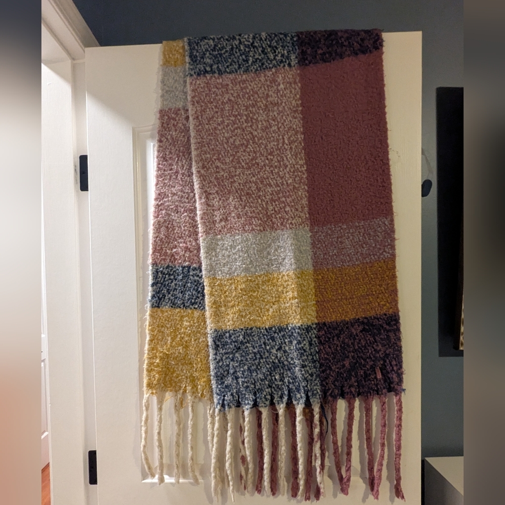 Fatface Oversized Plaid Scarf